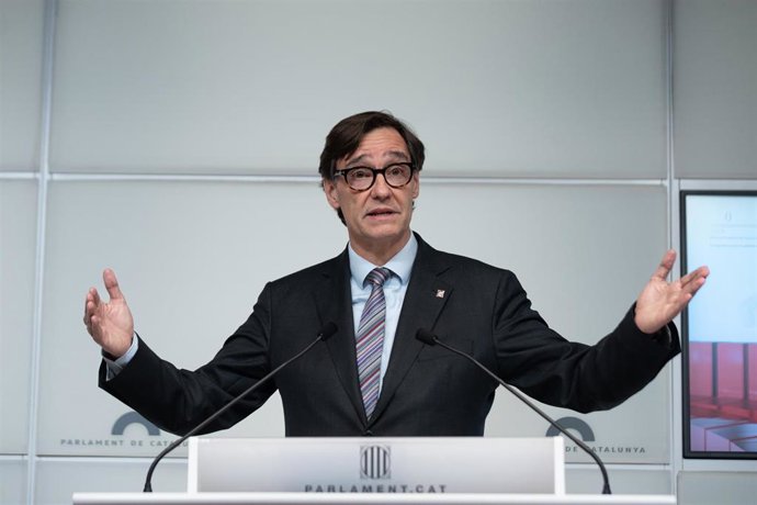 Archivo - El líder del PSC, Salvador Illa