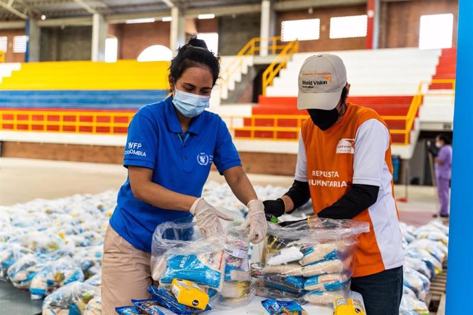 Archivo - Ayuda alimentaria del PMA en Colombia