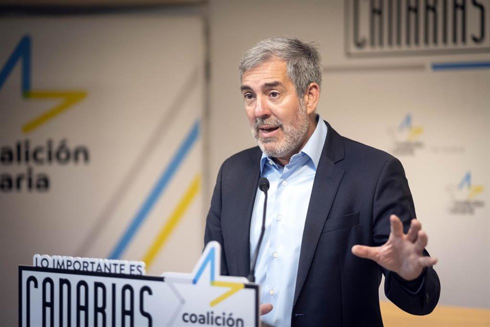 Archivo - El secretario general nacional de Coalición Canaria-PNC, Fernando Clavijo