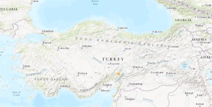 Terremoto de magnitud 5,3 en la provincia de Kahramanmaras, en el sur de Turquía