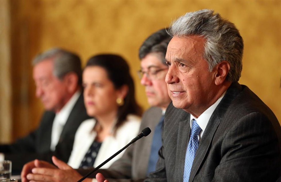 Archivo - El expresidente de Ecuador, Lenín Moreno