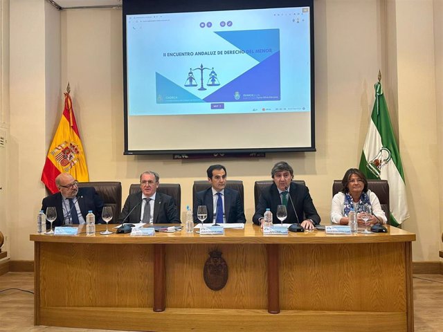 El consejero de Justicia, José Antonio Nieto, en el II Encuentro Andaluz de Derecho del Menor.