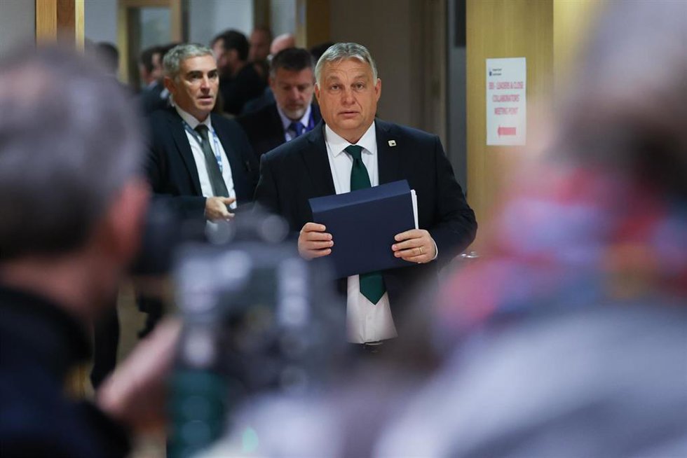 Archivo - Viktor Orbán, primer ministro de Hungría, durante un Consejo Europeo en Bruselas