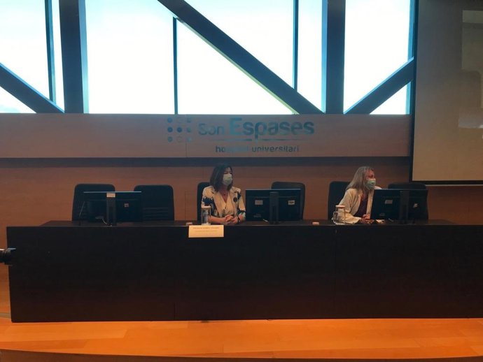 La consellera de Salud y Consumo, Patricia Guasp, durante las jornadas para atraer a futuros residentes al Hospital Son Espases