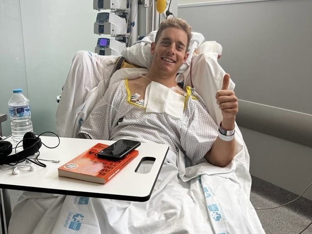 El ciclista español Sergio Martín (Caja Rural-Seguros RGA), hospitalizado tras ser atropellado mientras entrenaba