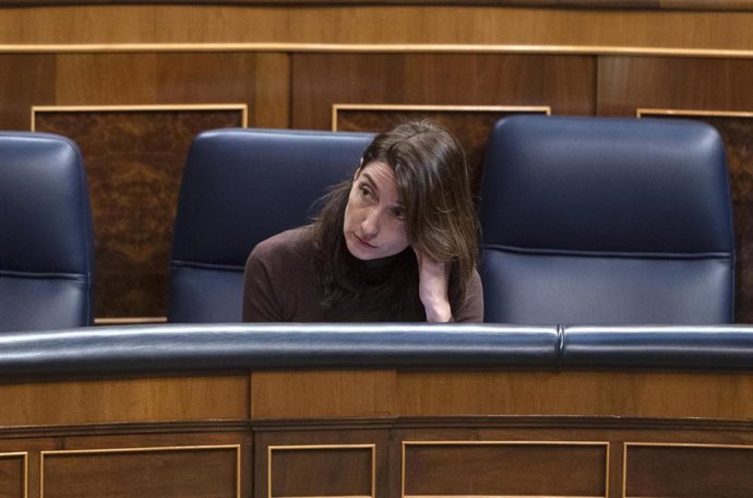 Archivo - La ministra de Justicia, Pilar Llop Cuenca, en una sesión plenaria