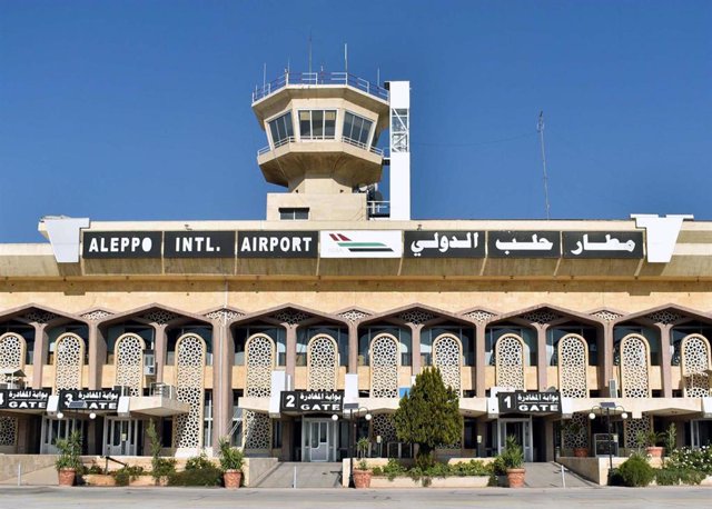 Archivo - El aeropuerto de Alepo, Siria