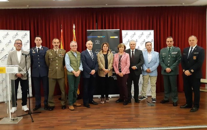 La delegada del Gobierno en Aragón, Rosa Serrano, en el acto de AEMET.