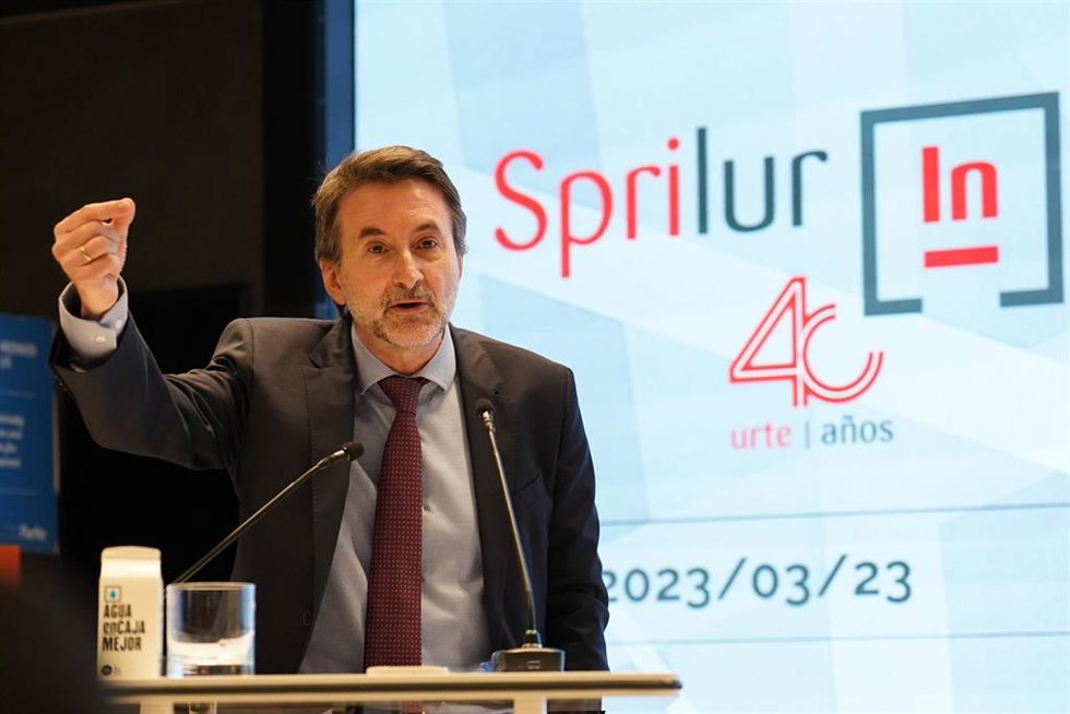 El consejero delegado de Repsol, Josu Jon Imaz, interviene durante una conferencia en el Parque Científico y Tecnológico de Bizkaia.