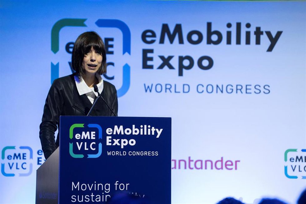 La ministra de Ciencia e Innovación, Diana Morant, clausura la Valncia Battery Convention, 