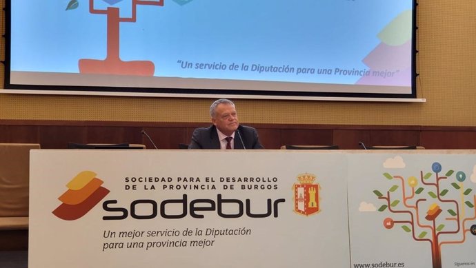 El presidente de Sodebur, Lorenzo Rodríguez, tras la celebración del Consejo de Administración del ente dependiente de la Diputación de Burgos