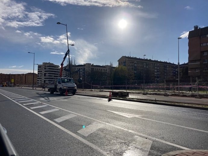 Archivo - El Gobierno de Logroño reitera que las obras de Vara de Rey se reiniciaron este lunes "con absoluta legalidad"