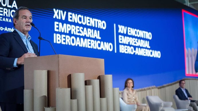 El Secretario General Iberoamericano, Andrés Allamand, durante la inauguración del XIV Encuentro Empresarial Iberoamericano