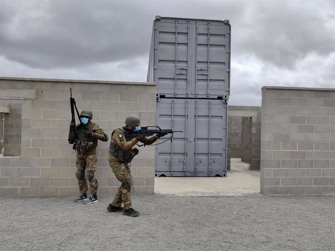 Arranca en la Academia de Infantería de Toledo la formación de ucranianos para combate en población.
