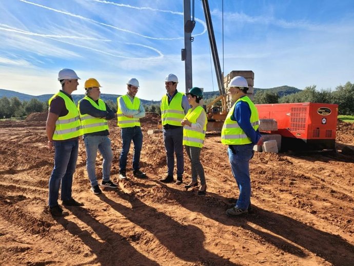 Visita a las obras de la EDAR