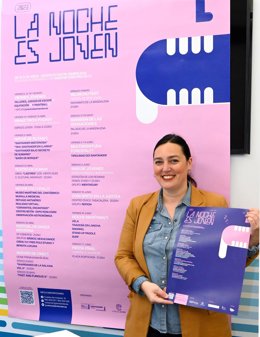 La cocnejala Noemí Méndez en la p`resnetación de 'La Noche es joven'