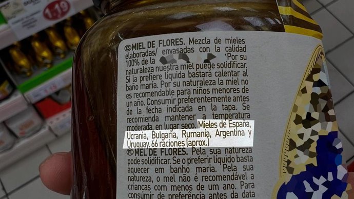 Etiquetado de miel