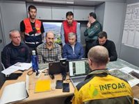 Los medios de Aragón se centran en estabilizar el flanco izquierdo ante el cambio de viento previsto para el sábado