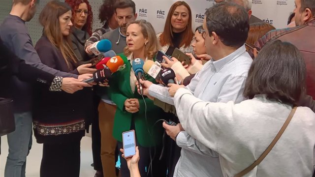 La ministra de Economía, Nadia Calviño, visita Burgos