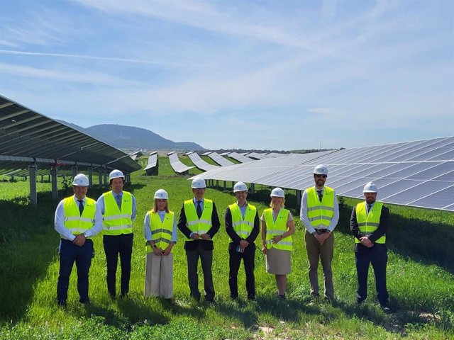 Paradela en la inauguración de cuatro plantas fotovoltaicas de Statkraft en la provincia de Cádiz.