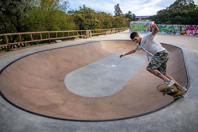 El primer bowl de Huelva en el Parque Moret de la capital.
