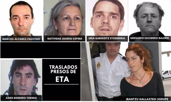 Els últims presos d'ETA pendents de ser traslladats a presons del País Basc o Navarra