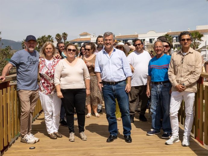 Inauguración del nuevo tramo de corredor litoral que se ubica en la zona Villacana-Playa del Sol en Estepona
