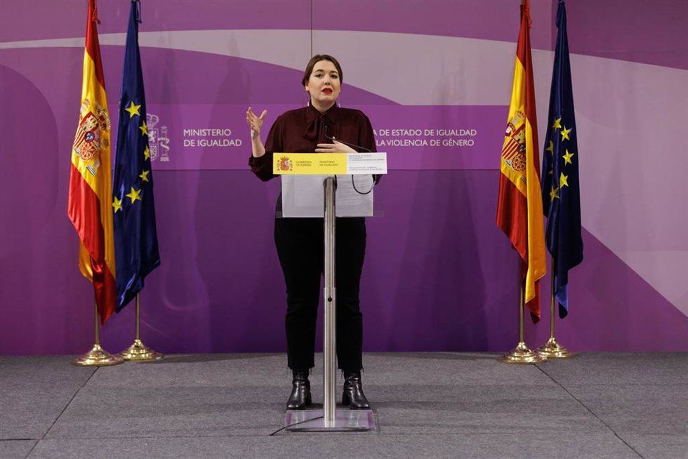La secretaria de Estado de Igualdad y contra la Violencia de Género, Ángela Rodríguez
