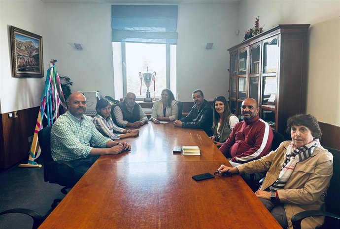 Imagen de la reunión de los alcaldes de la Cuenca Minera de Huelva.