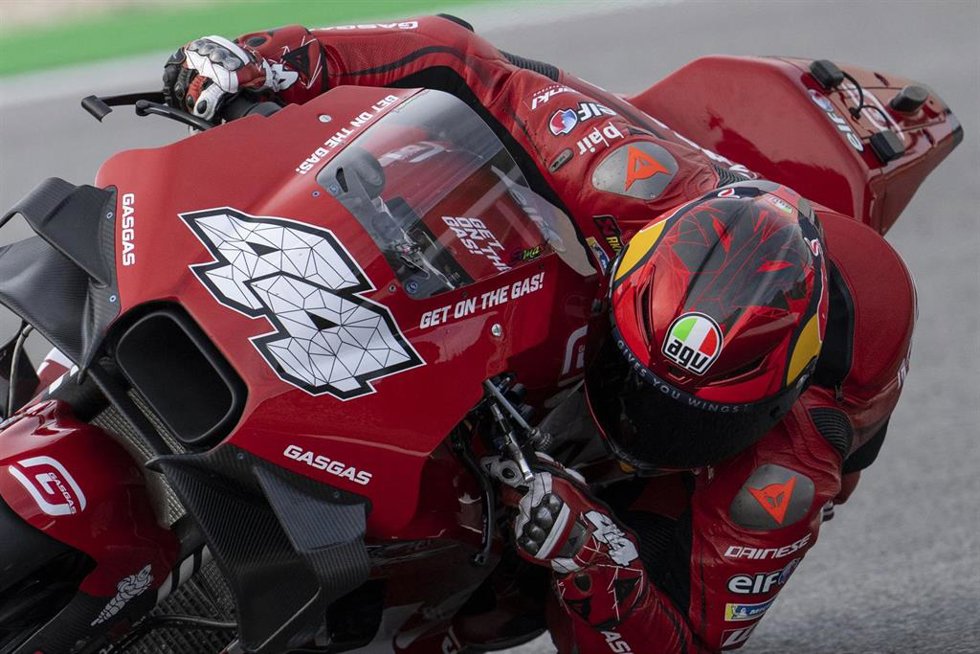 Archivo - Pol Espargaró (GasGas), en el test de Portimao 2023.