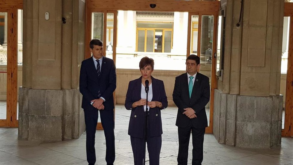 Isabel Rodríguez durante su comparecencia  en la Diputación de Jaén