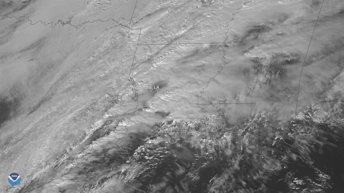 Archivo - December16, 2019 - Louisiana, USA - GOES East spotted severe thunderstorms that reportedly produced a tornado near the city of Alexandria, Louisiana. Earlier in the day,  NOAA/NWS Storm Prediction Center said that there are "numerous ...severe