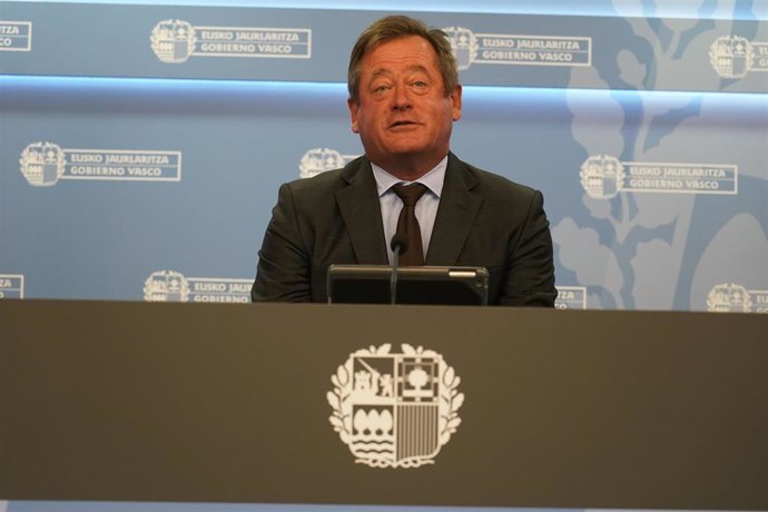 Archivo - El nuevo portavoz del Gobierno Vasco, Bingen Zupiria.