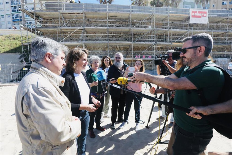 La ministra Teresa Ribera, en declaraciones a los medios.