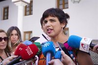 Teresa Rodríguez destaca que la movilización en defensa de la sanidad pública "desborda todas las expectativas"