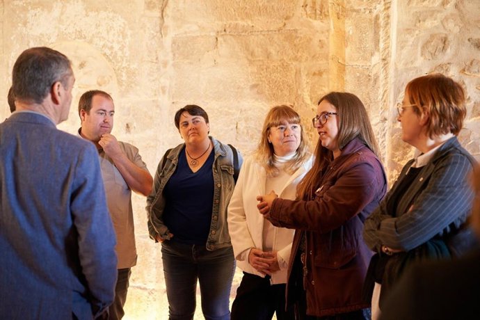 La consellera de Cultura Natlia Garriga este sábado en Vinaixa (Lleida)