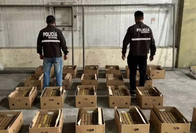 La Policía de Ecuador incauta droga destinada a Europa