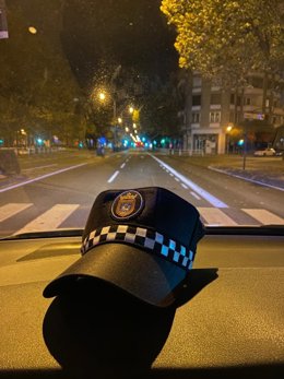 Vehículo de la Policía Municipal de Pamplona.