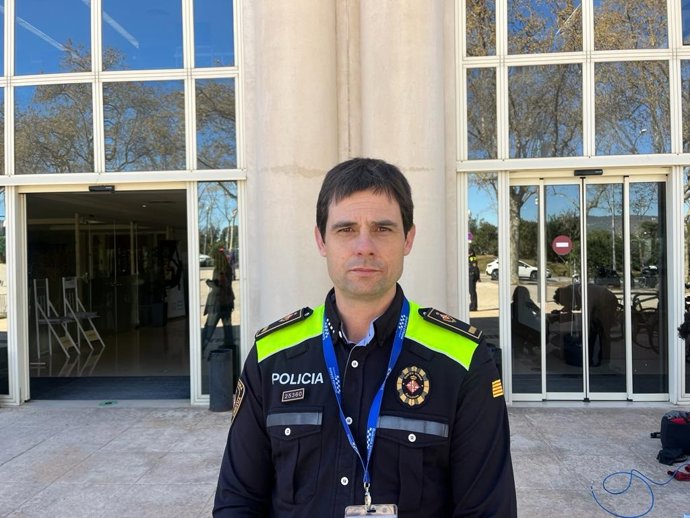 Imagen del portavoz de la Guardia Urbana, el inspector Jordi Oliveras