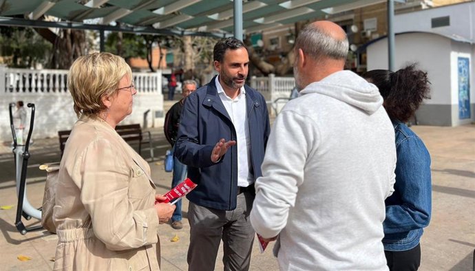 El candidato socialista a la Alcaldía de Málaga, Daniel Pérez,
