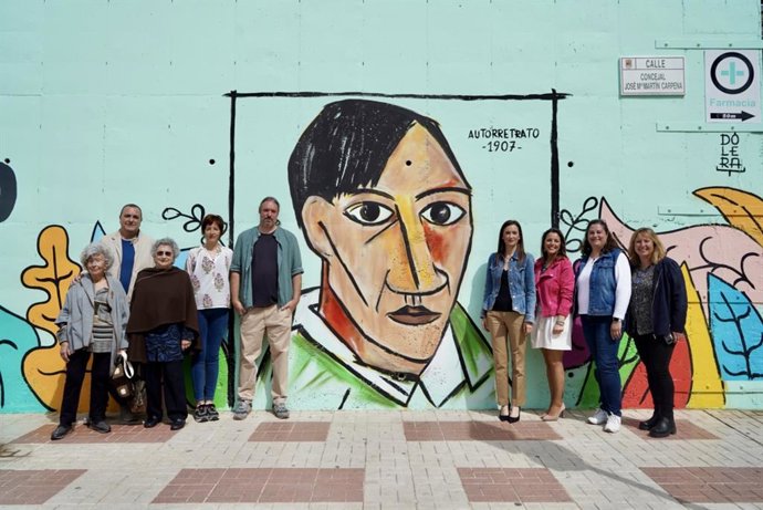 Mural en el IES Picasso