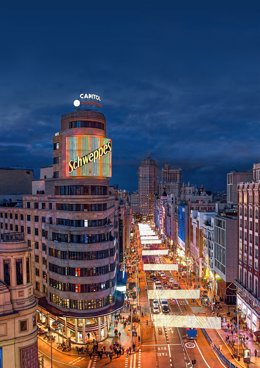 Archivo - Vincci Capitol en la Gran Vía de Madrid.