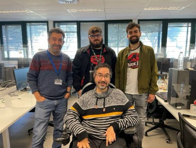 Andrés Garzón, Alejandro Rubio y Antonio Moreno (de izquierda a derecha) y Antonio Pérez Pulido (abajo) , CSIC