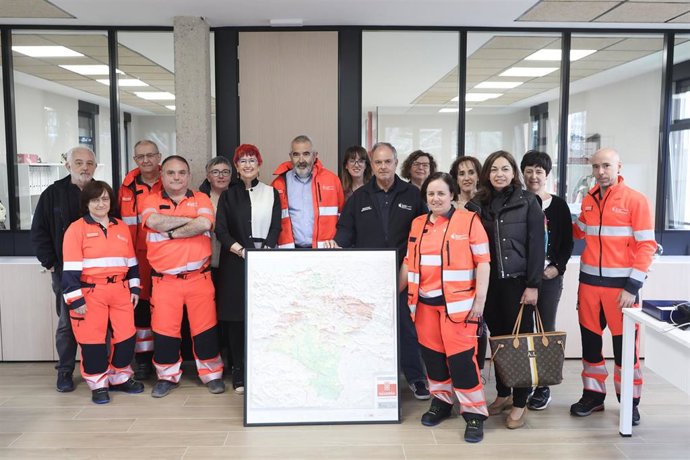 La consejera Santos Induráin, junto al equipo de la Subdirección de Urgencias de Navarra.