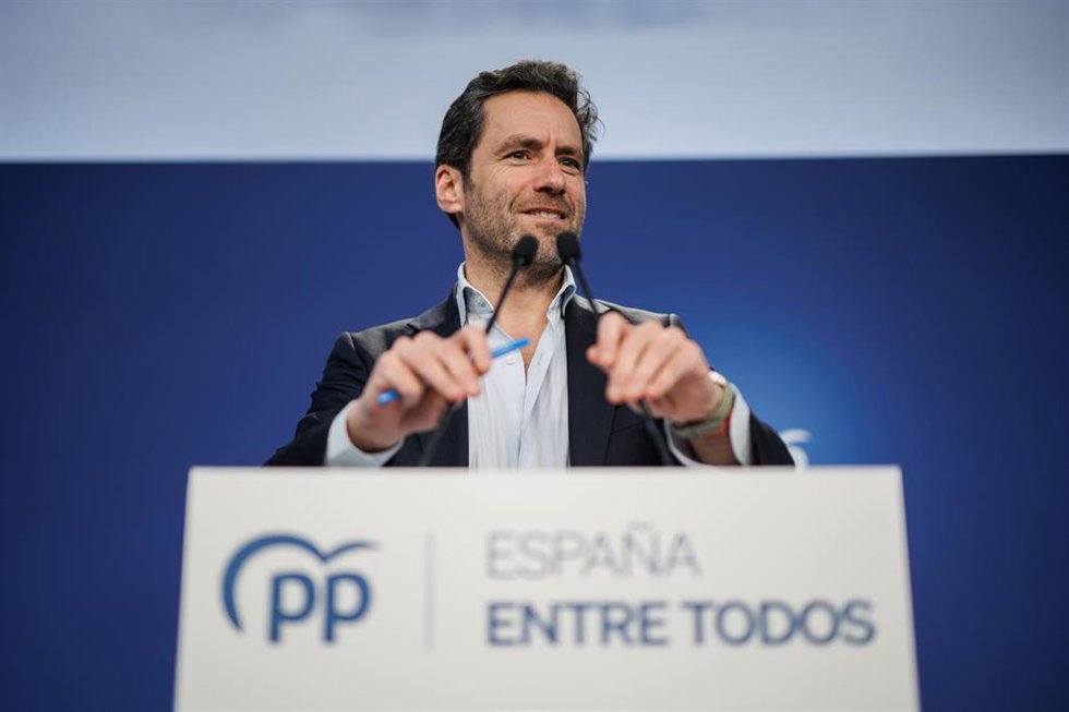 Archivo - El portavoz del comité de campaña del PP, Borja Sémper, durante una rueda de prensa posterior a la reunión del Comité de Dirección del Partido Popular, a 13 de febrero de 2023, en Madrid (España). Durante la rueda de prensa, Borja Sémper, ha m