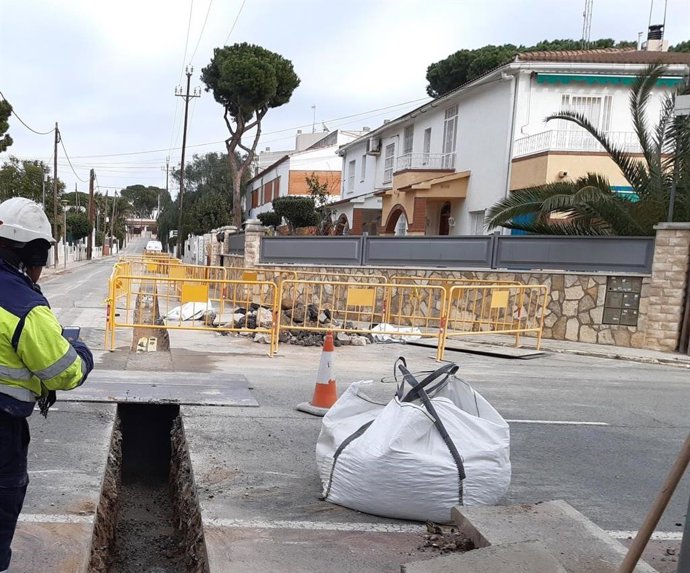 Treballs d'Endesa a Cambrils (Tarragona)