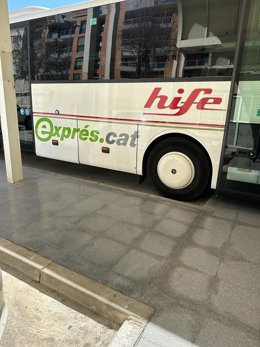 Bus exprés e3 de la ruta Tortosa-Alcanar (Tarragona)