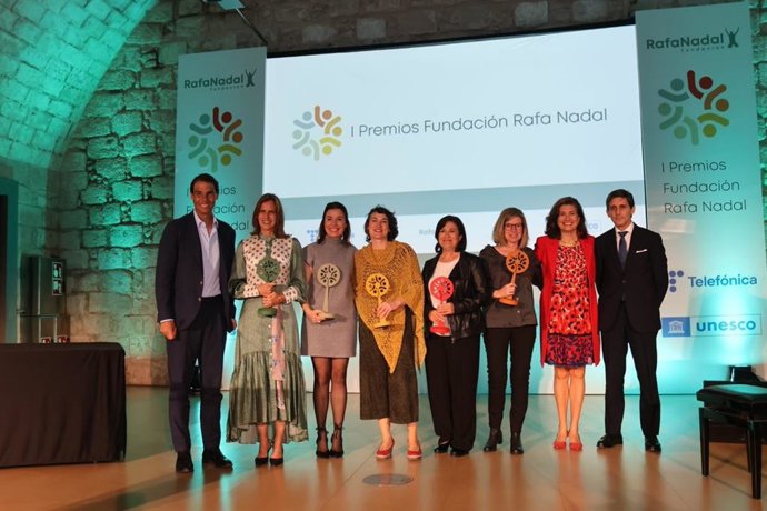 La Fundación Rafa Nadal y Telefónica entregan en Palma sus primeros premios para reconocer iniciativas sociales.