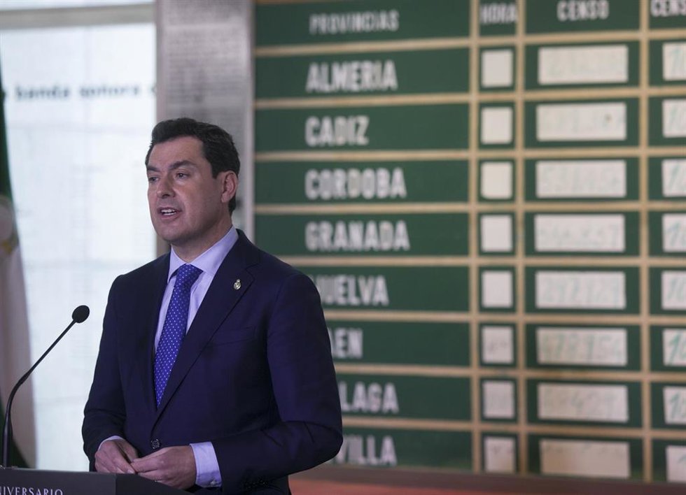 Archivo - El presidente de la Junta de Andalucía, Juanma Moreno