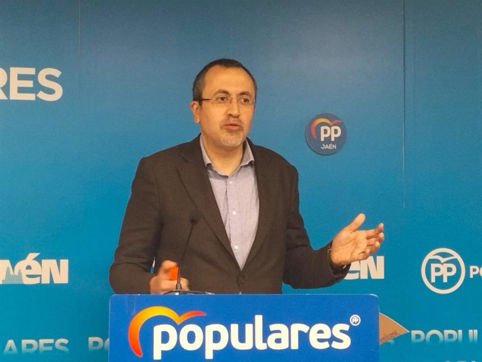Archivo - El portavoz del PP en el Ayuntamiento de Jaén, Manuel Bonilla